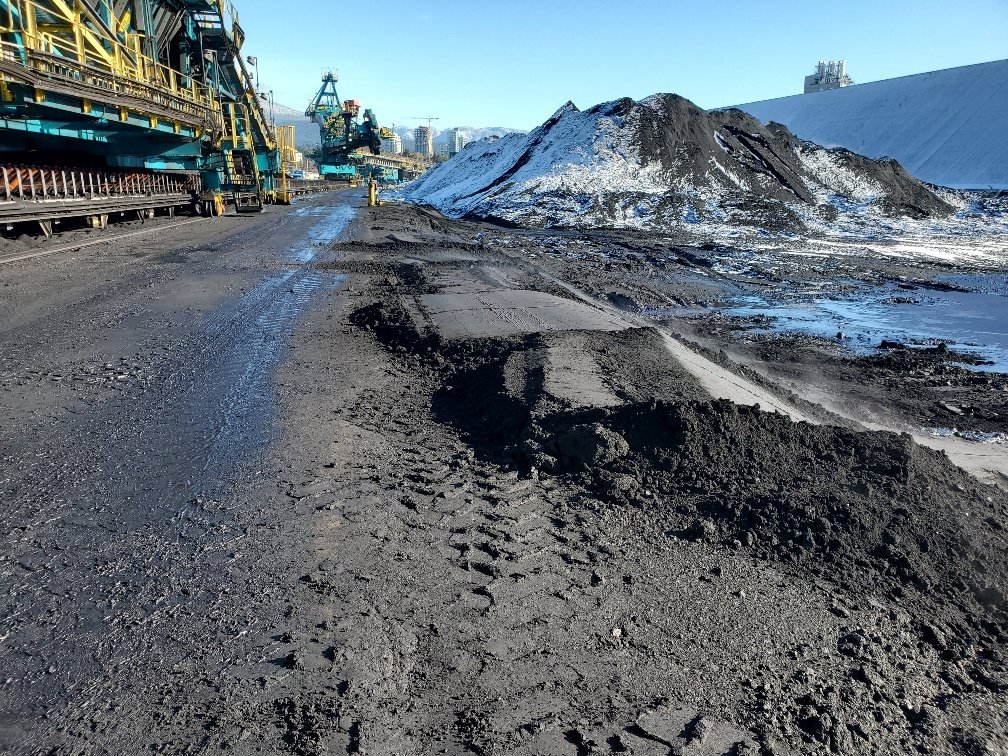 Yard access and conveyor line prepared for the shutdown